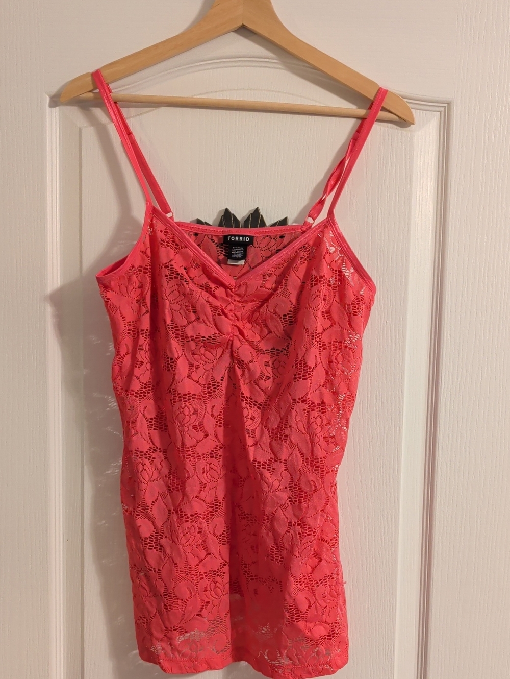 torrid Coral Lace Cami Slip